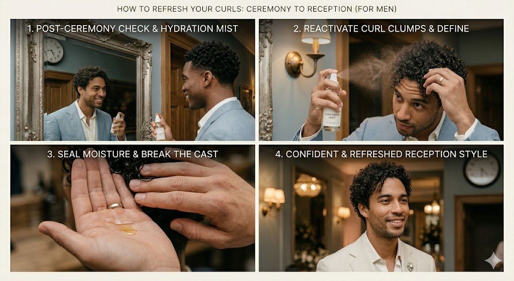 How to Refresh Your Curls from Ceremony to Reception